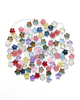 Mixed Star Glass Beads
