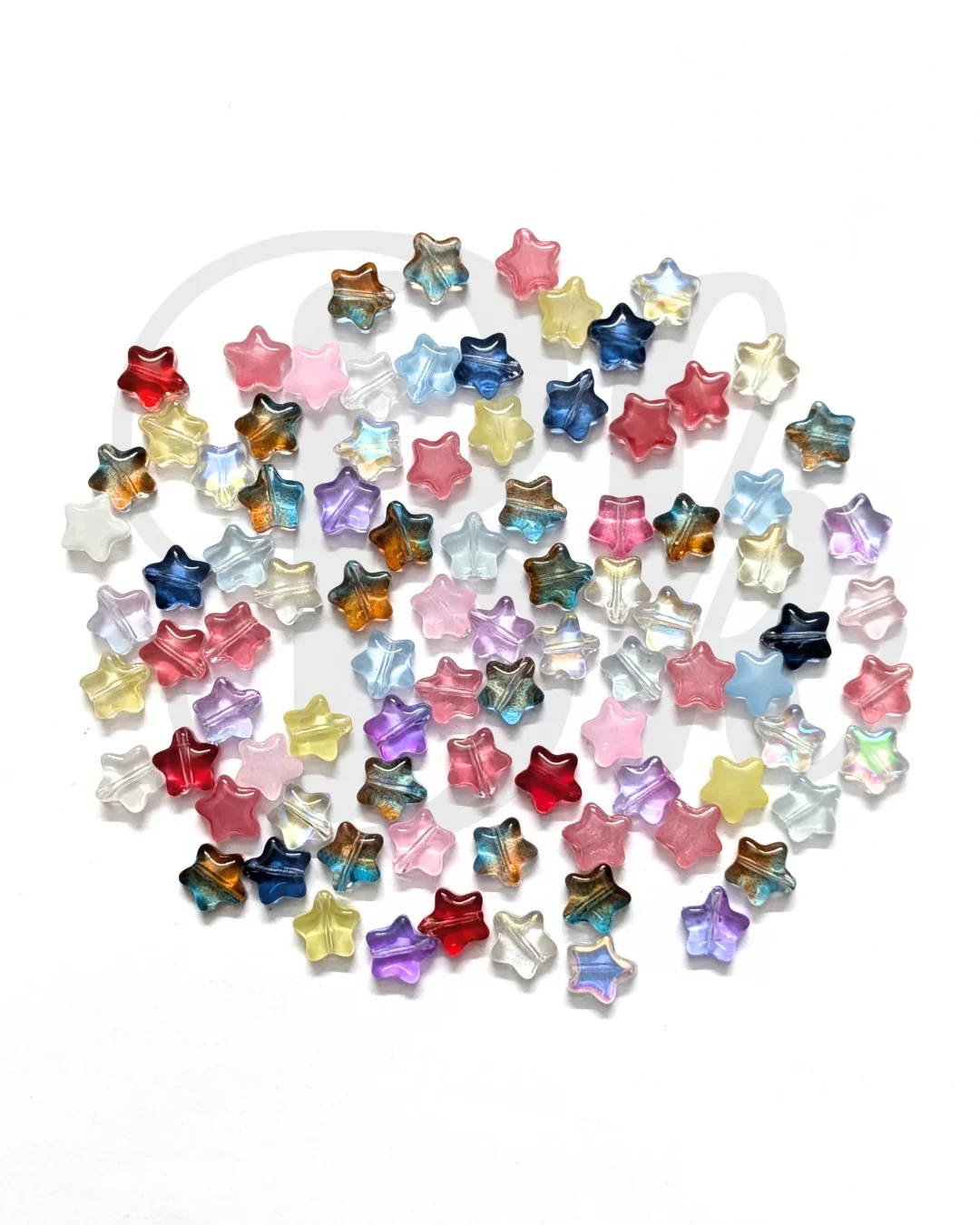 Mixed Star Glass Beads