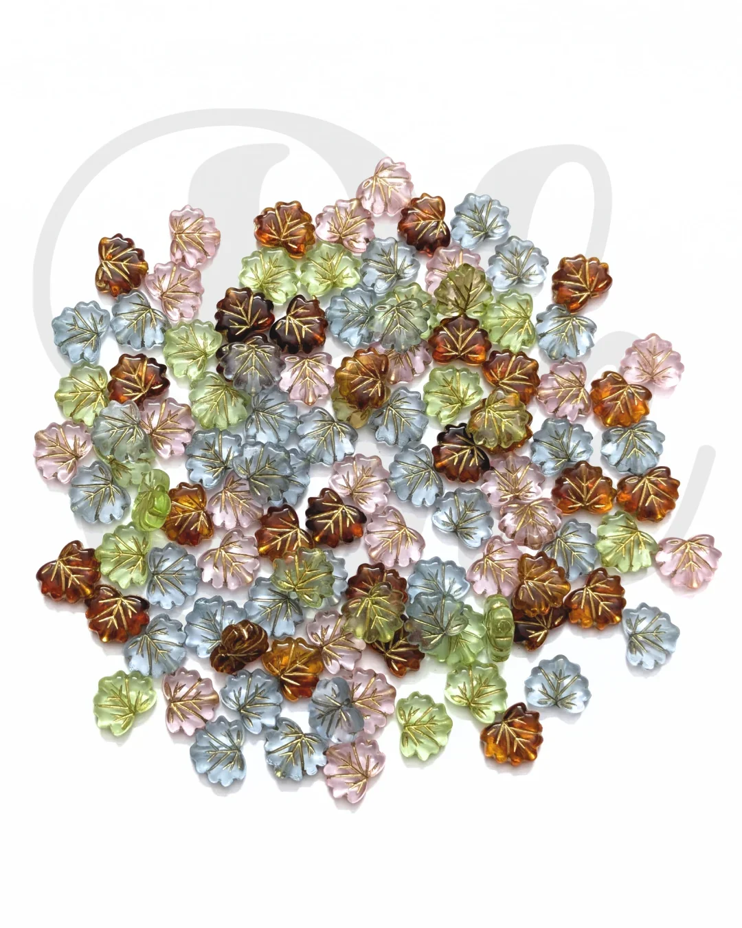 Acrylic Leaf Beads
