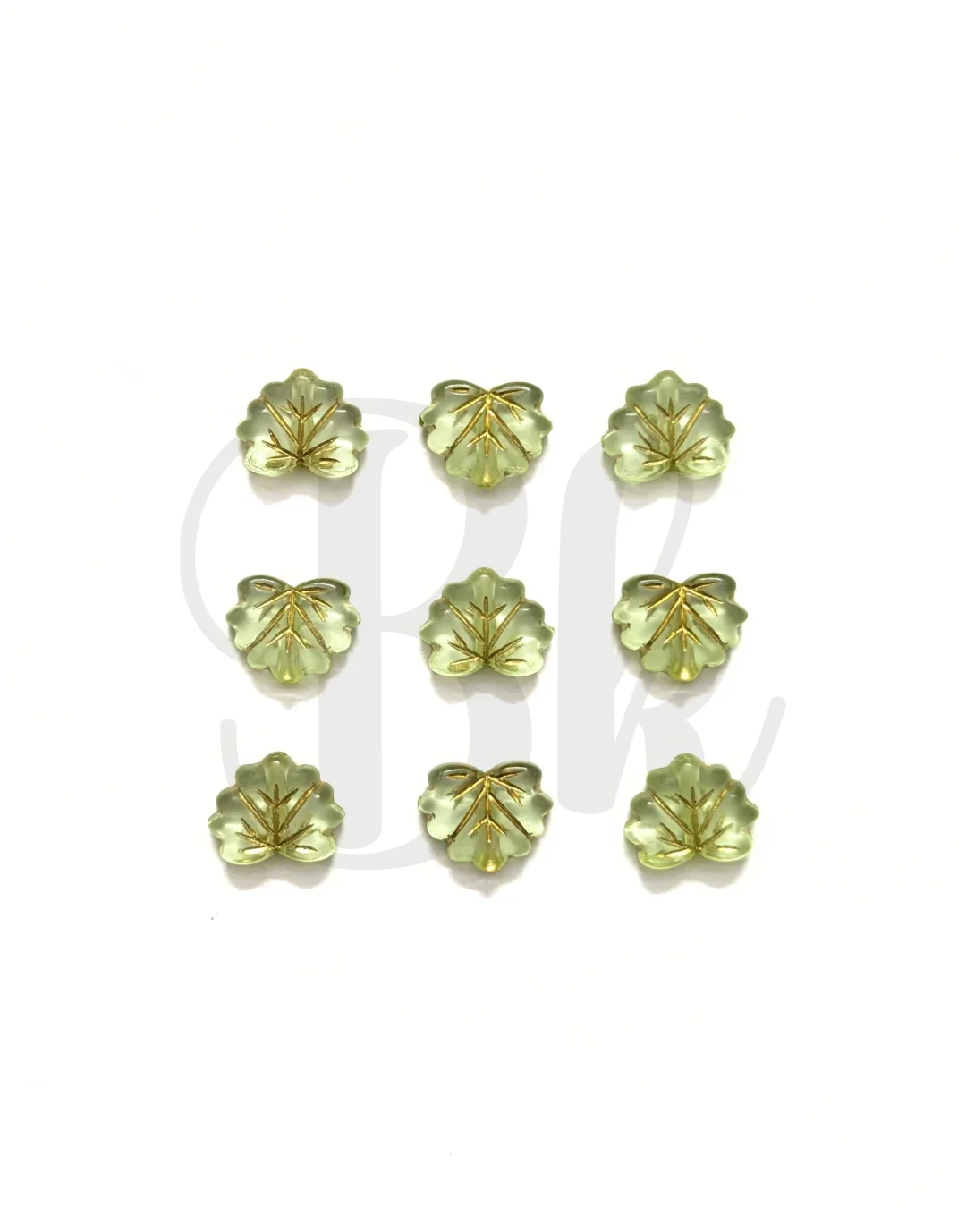 Acrylic Leaf Beads