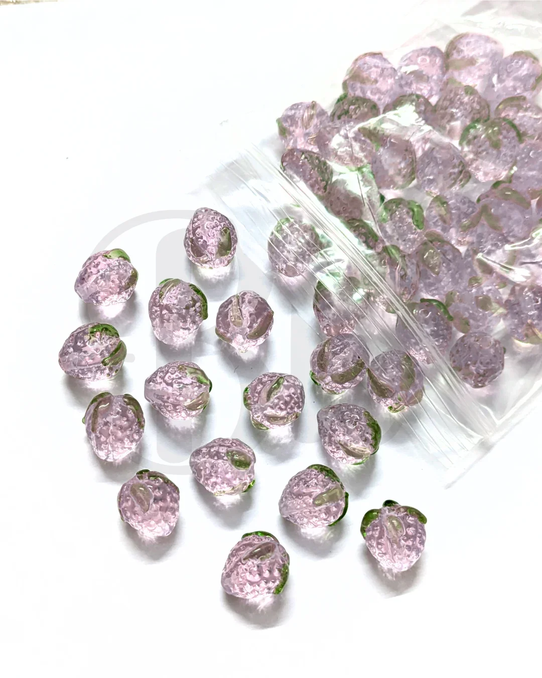 Strawberry Glass Beads