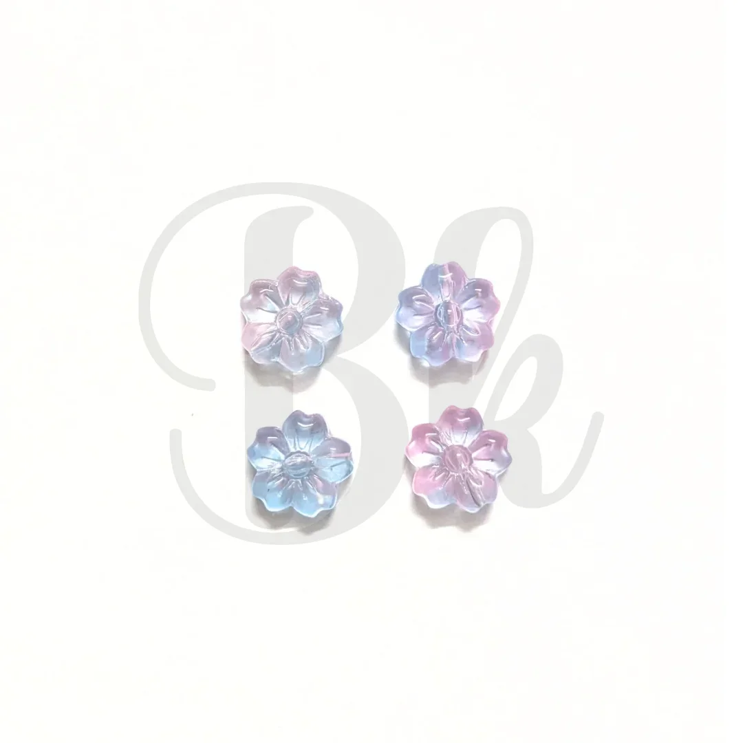 Lampwork Flower Beads