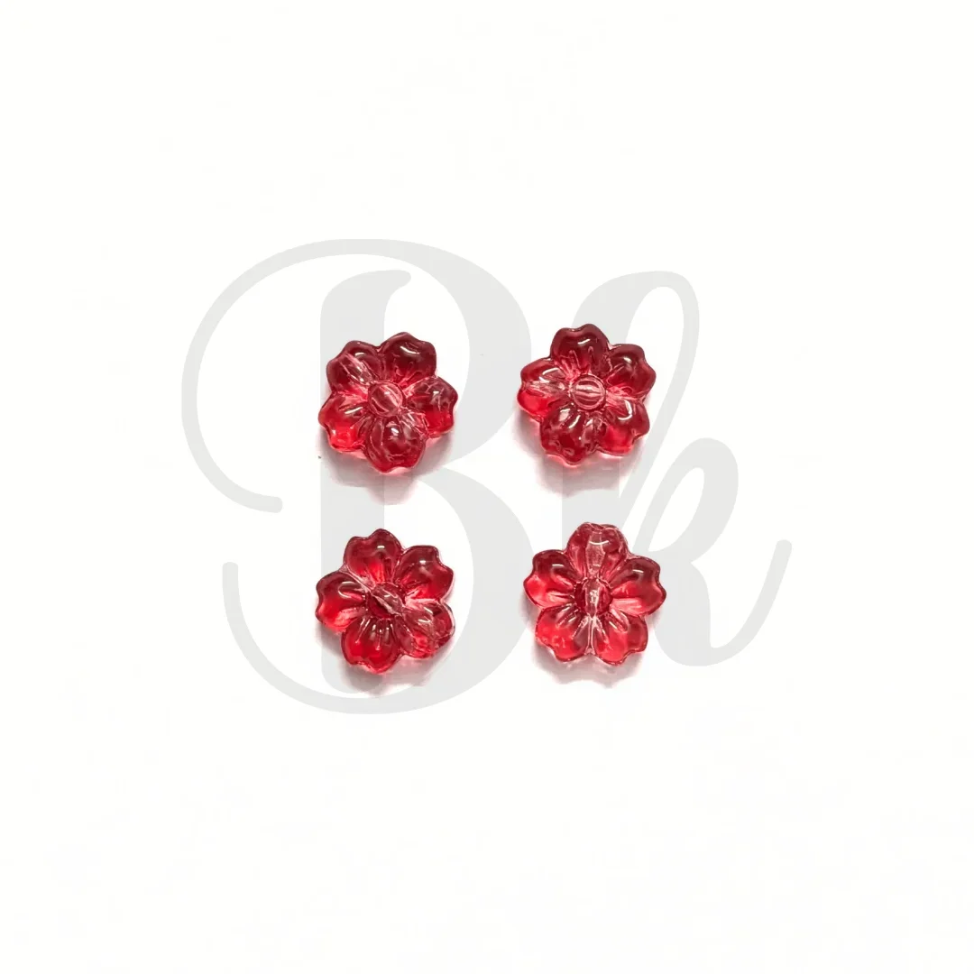 Lampwork Flower Beads