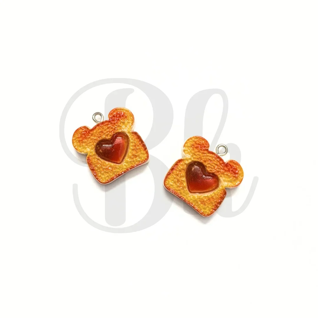 Toasted Bread Resin Charms