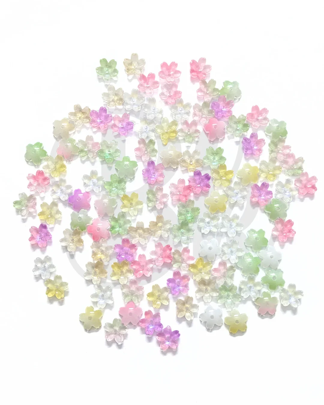 Sakura Flower Glass Beads