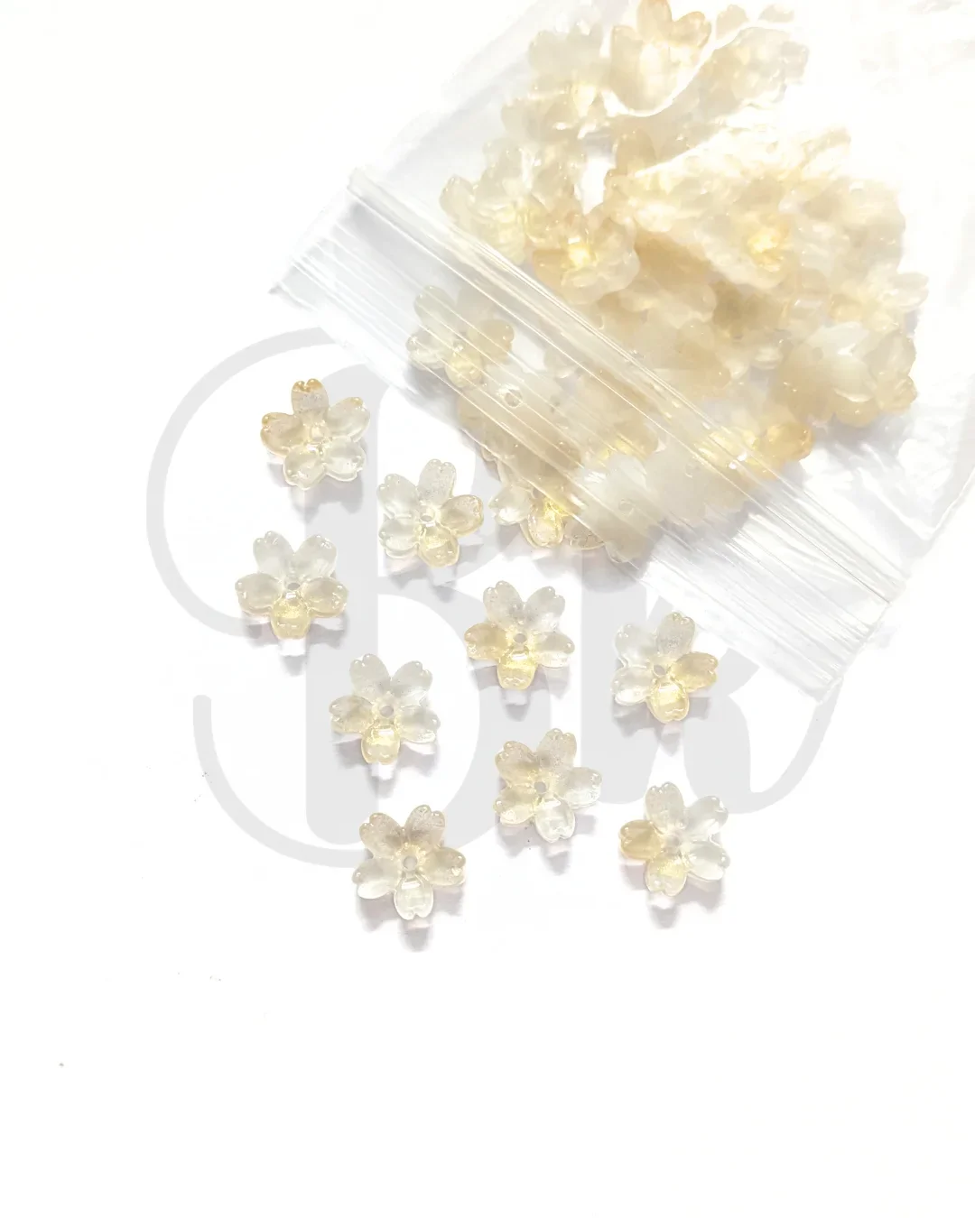 Sakura Flower Glass Beads