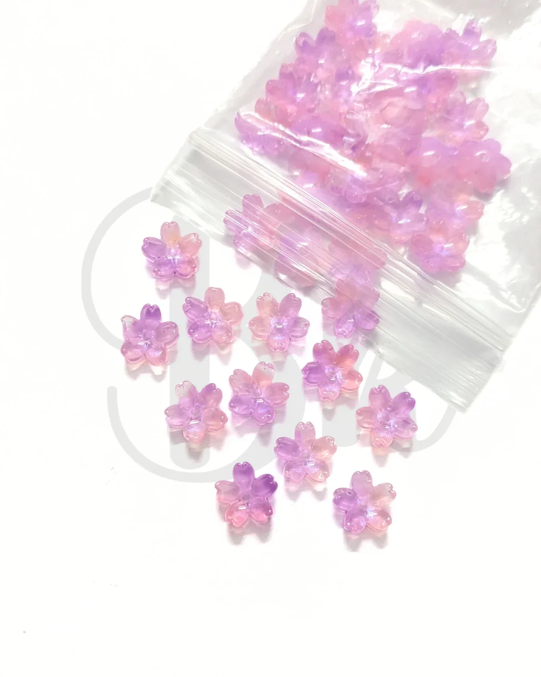 Sakura Flower Glass Beads