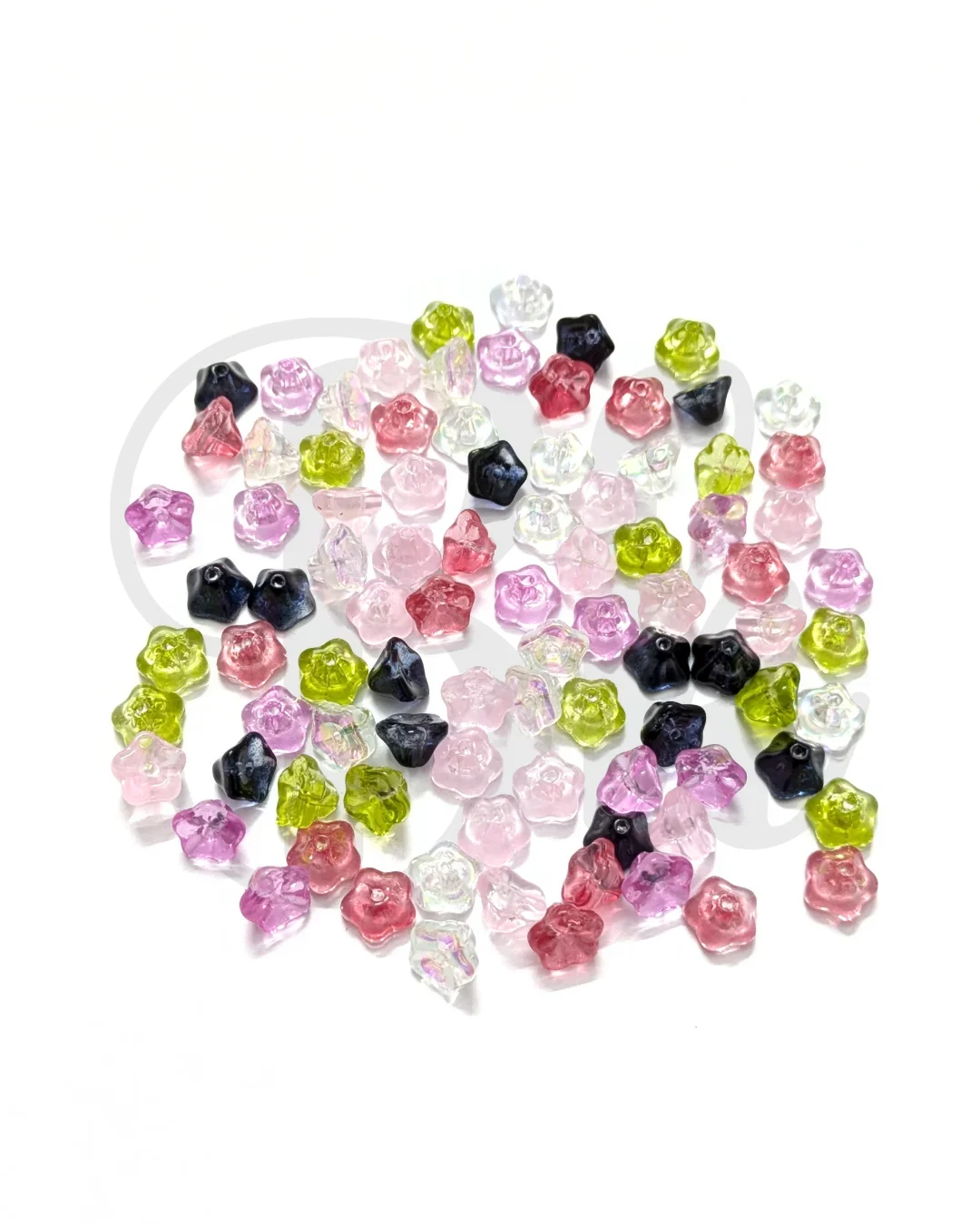 Small Flower Glass Beads