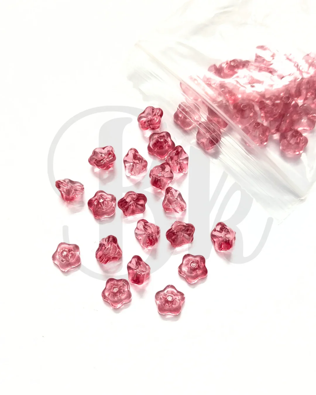 Small Flower Glass Beads
