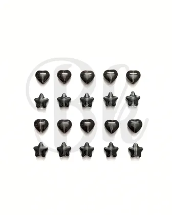 Black Glass Beads