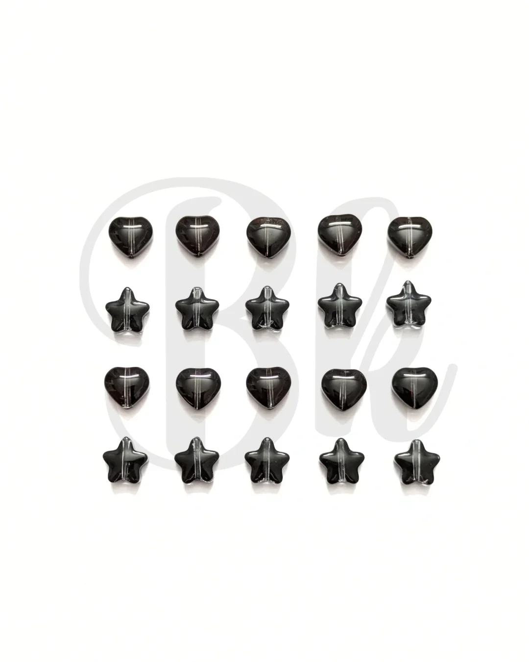 Black Glass Beads